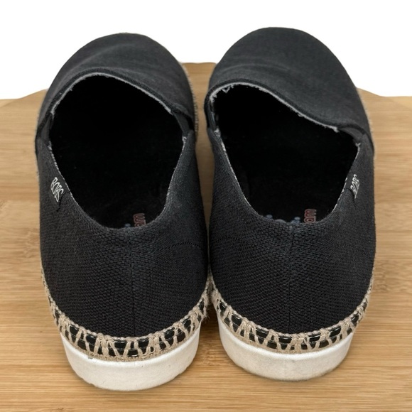 BOBS from Skechers Memory Foam Black Canvas Espadrille Flats – Women’s Size 8 - Picture 3 of 10